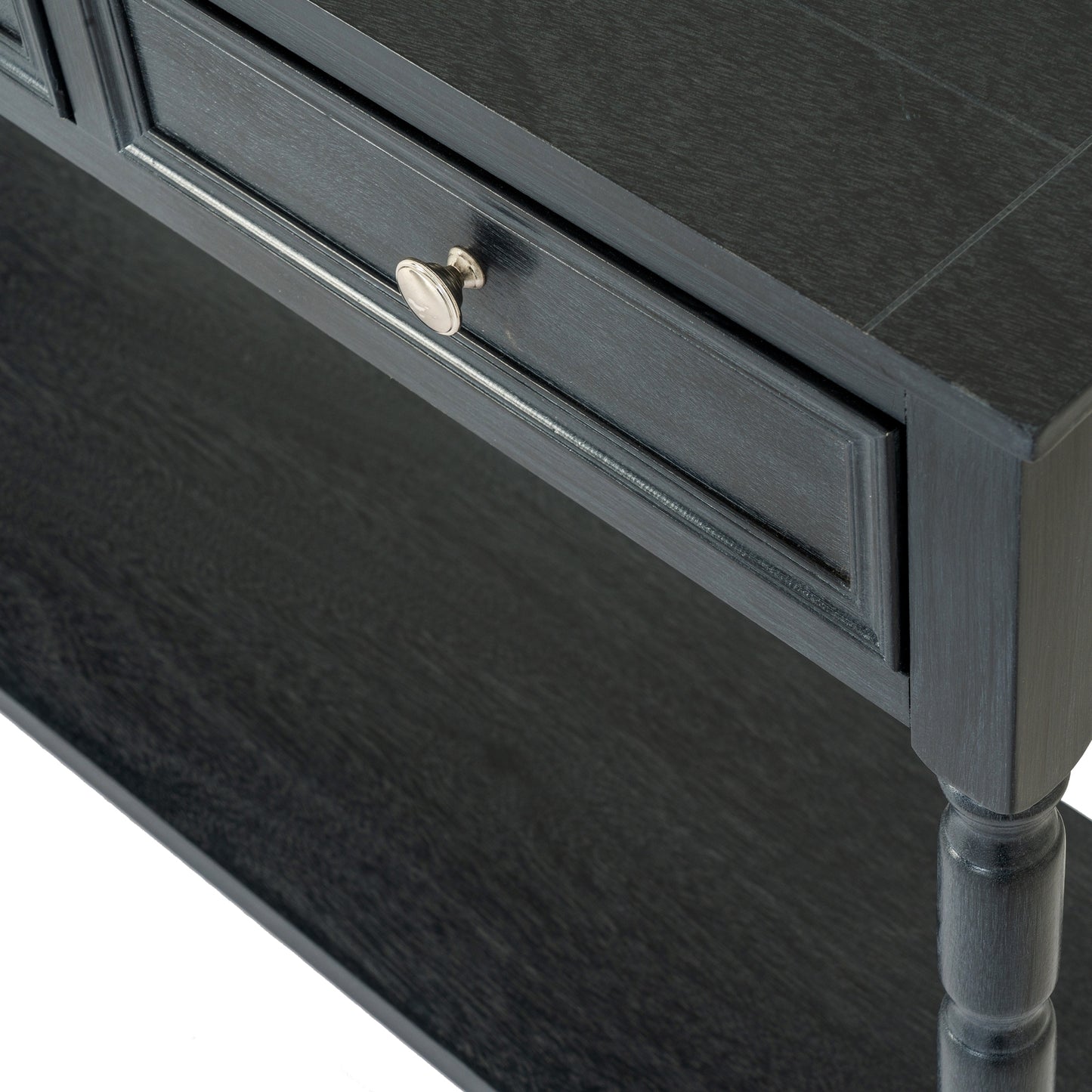 vinatage 3 drawer back console table