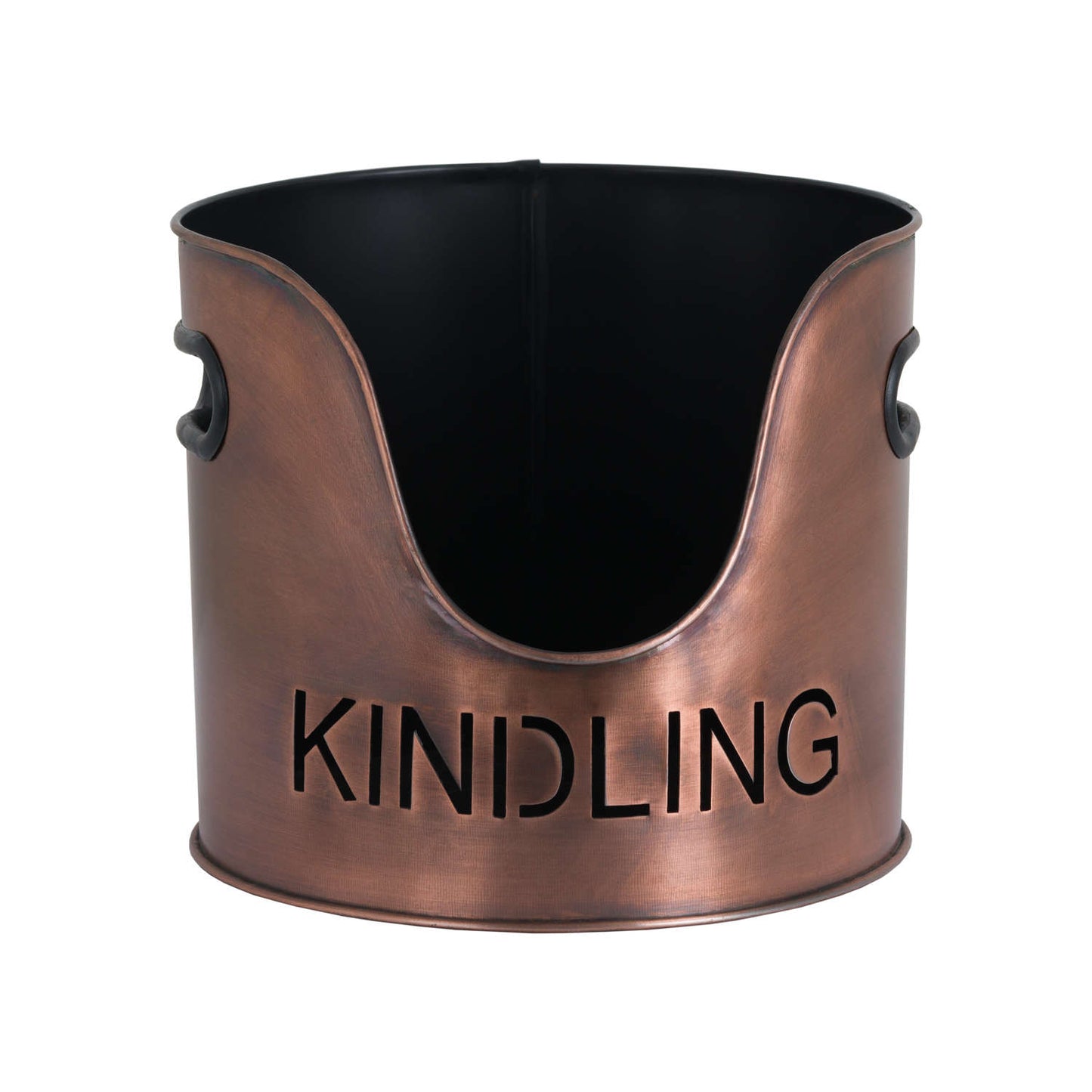 Copper kindling bucket