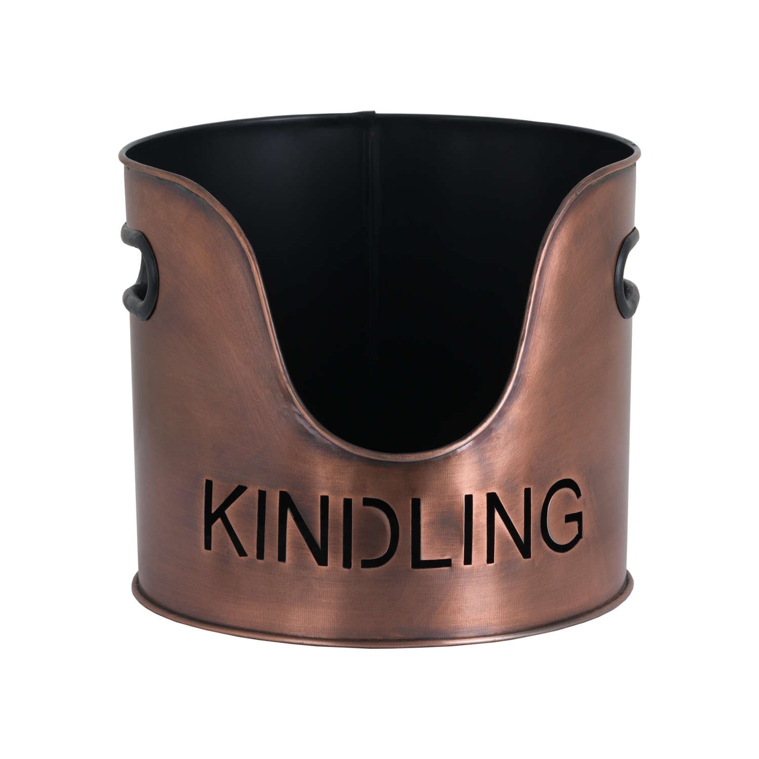 Copper kindling bucket