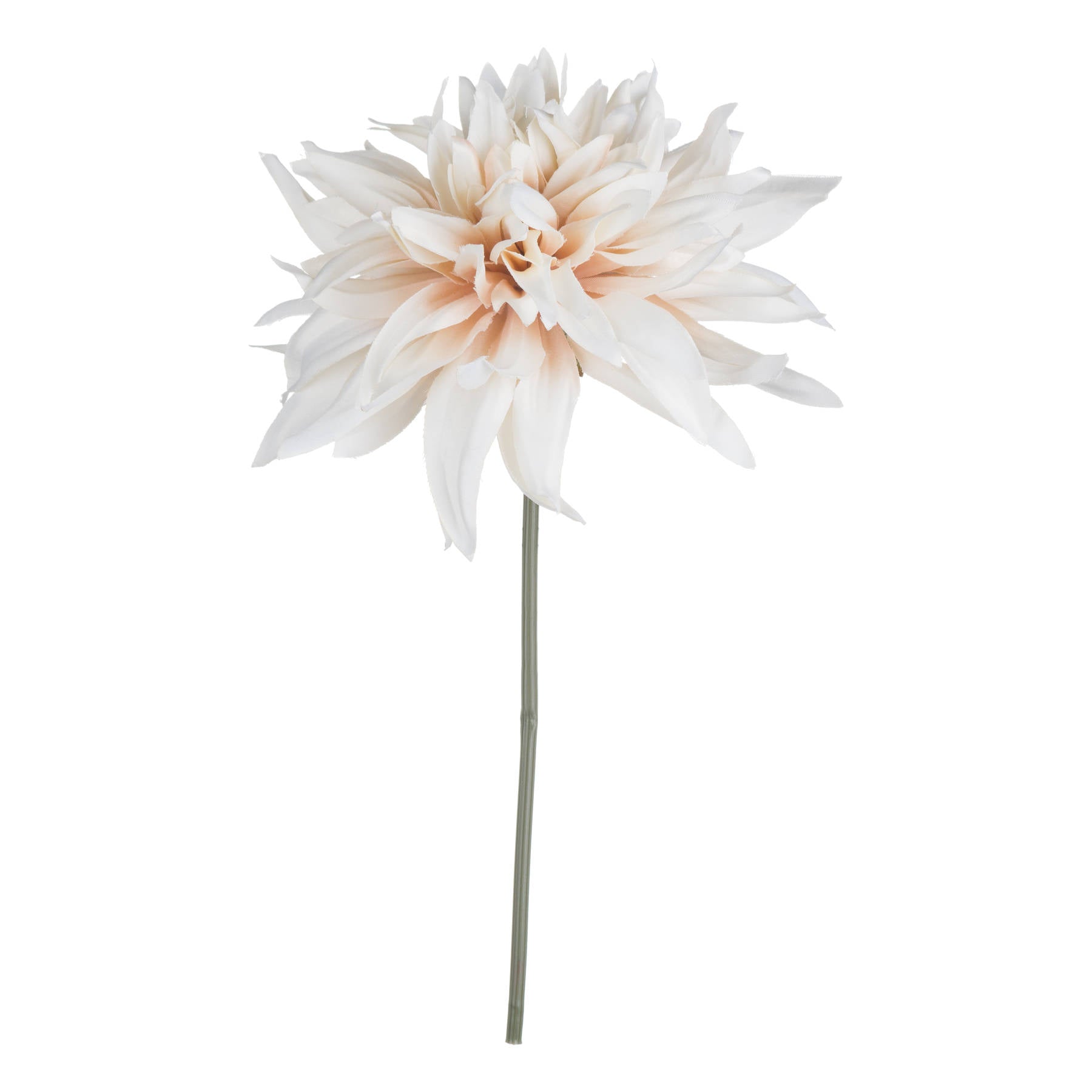White artificial flower on a white background