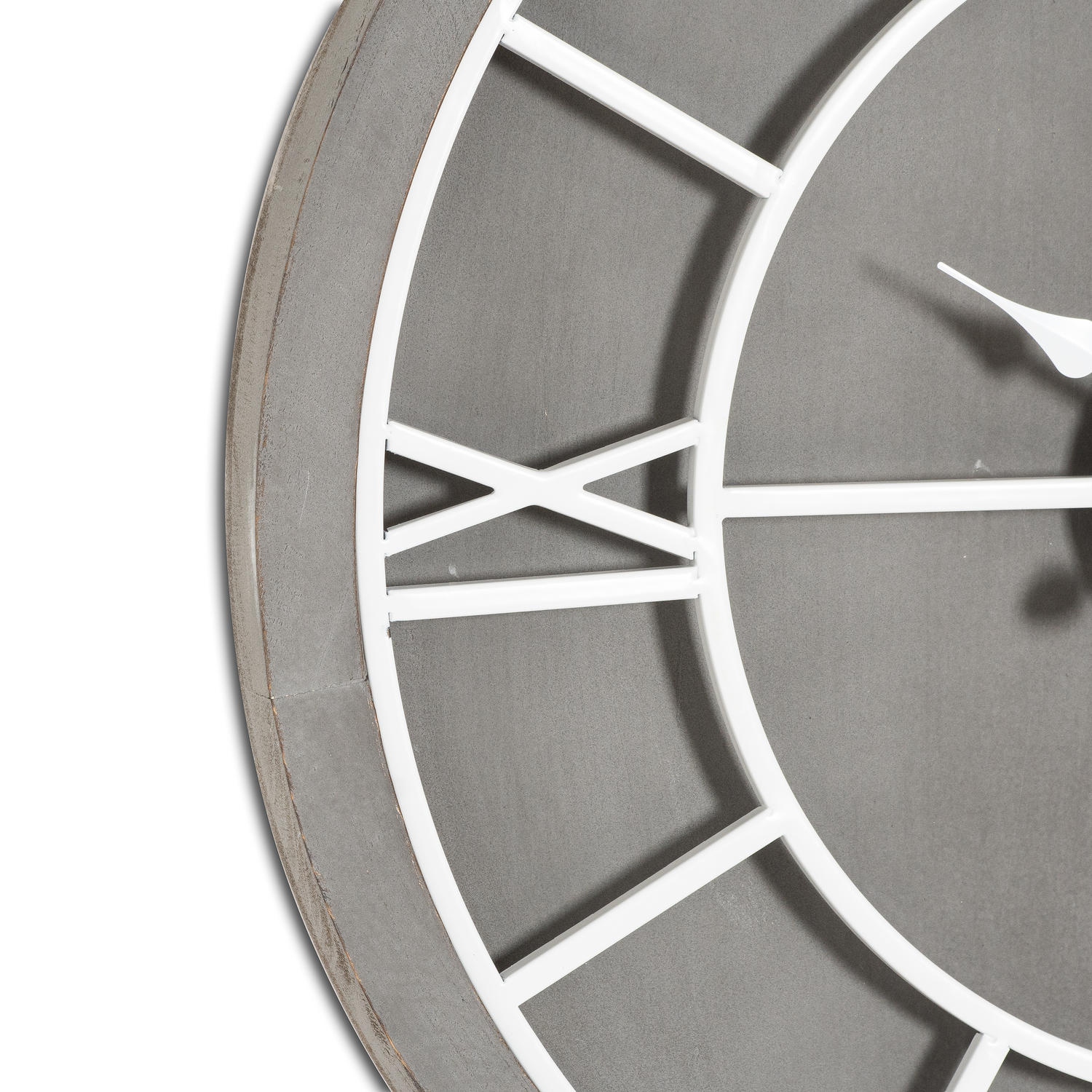 Zoomed in grey clock