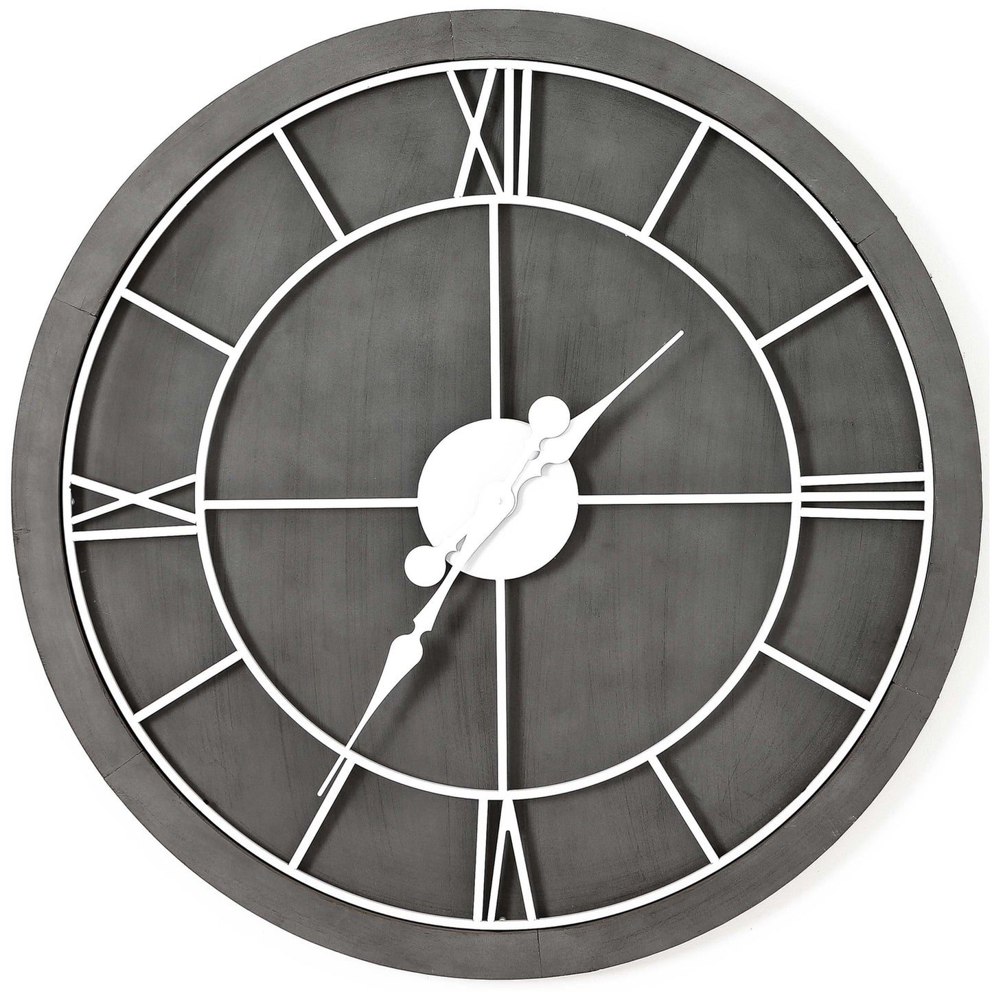 Grey Wall Clock