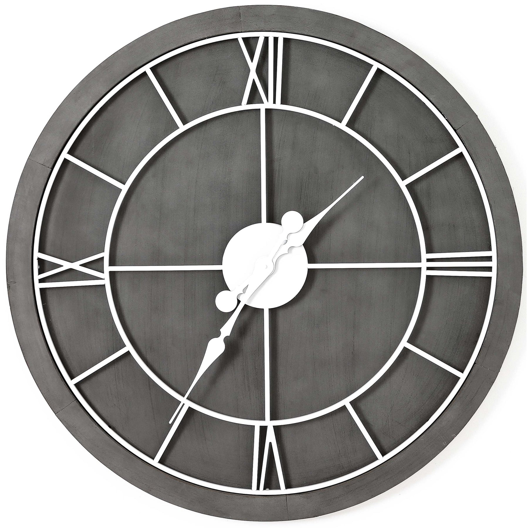 Grey Wall Clock
