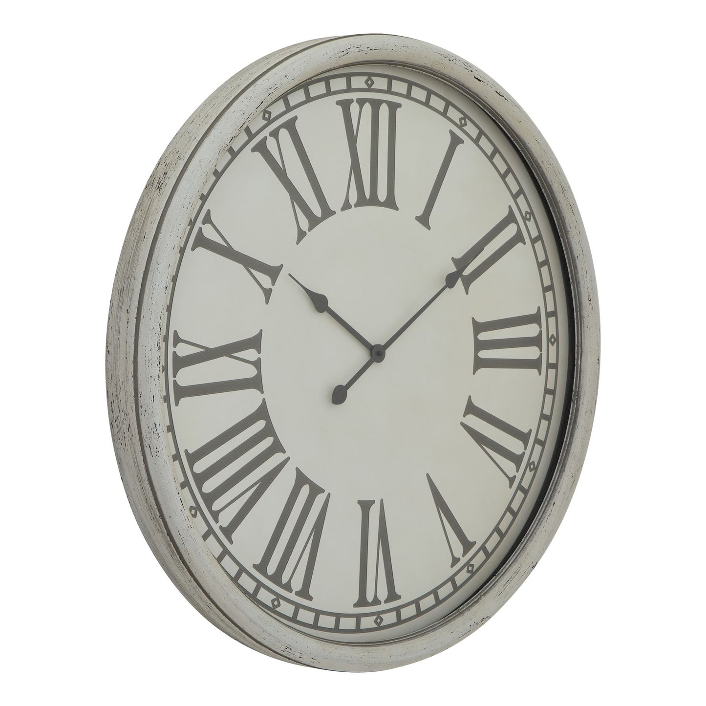 Vintage clock with grey numerals