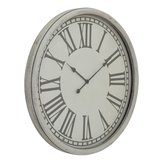 Vintage clock with grey numerals