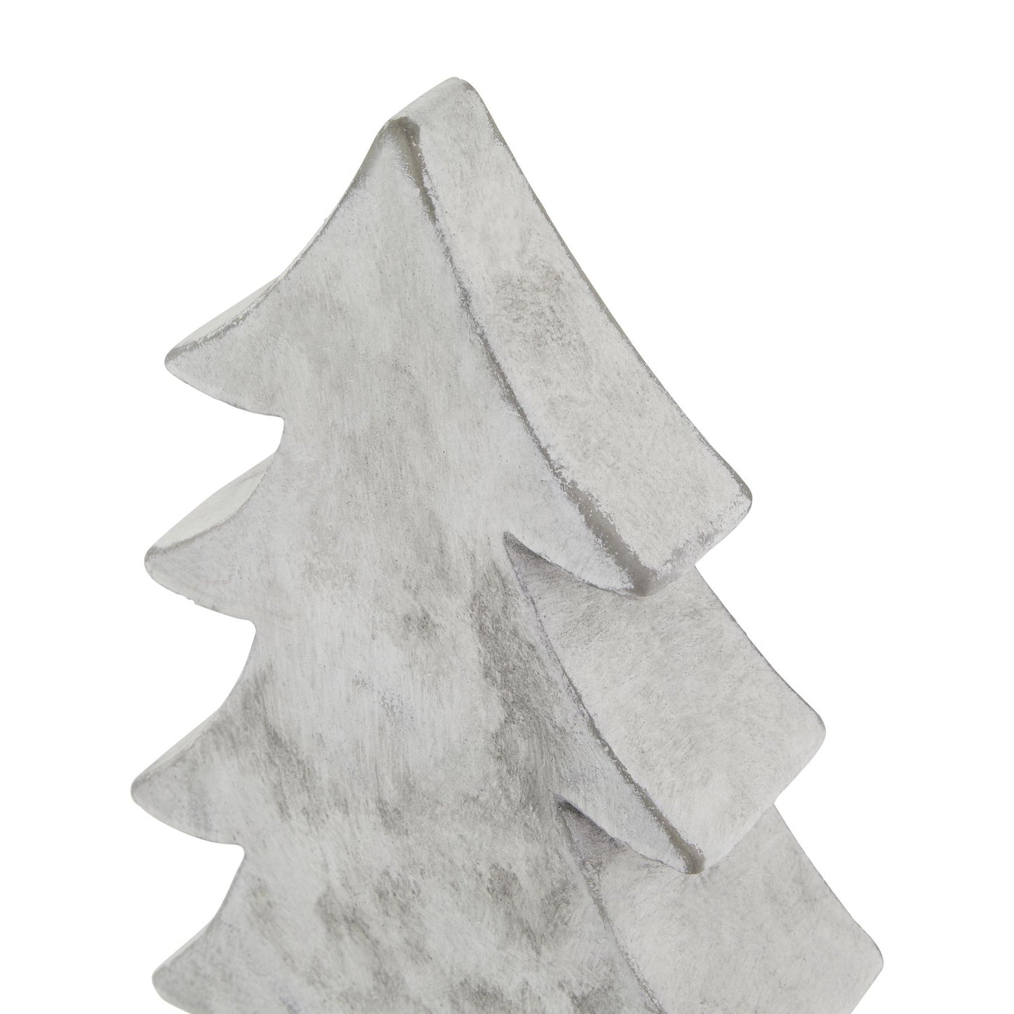 Marble Christmas tree decoration on a white background