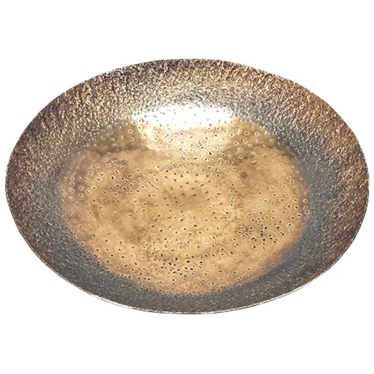 Decorative bowl with speckled texture on a white background