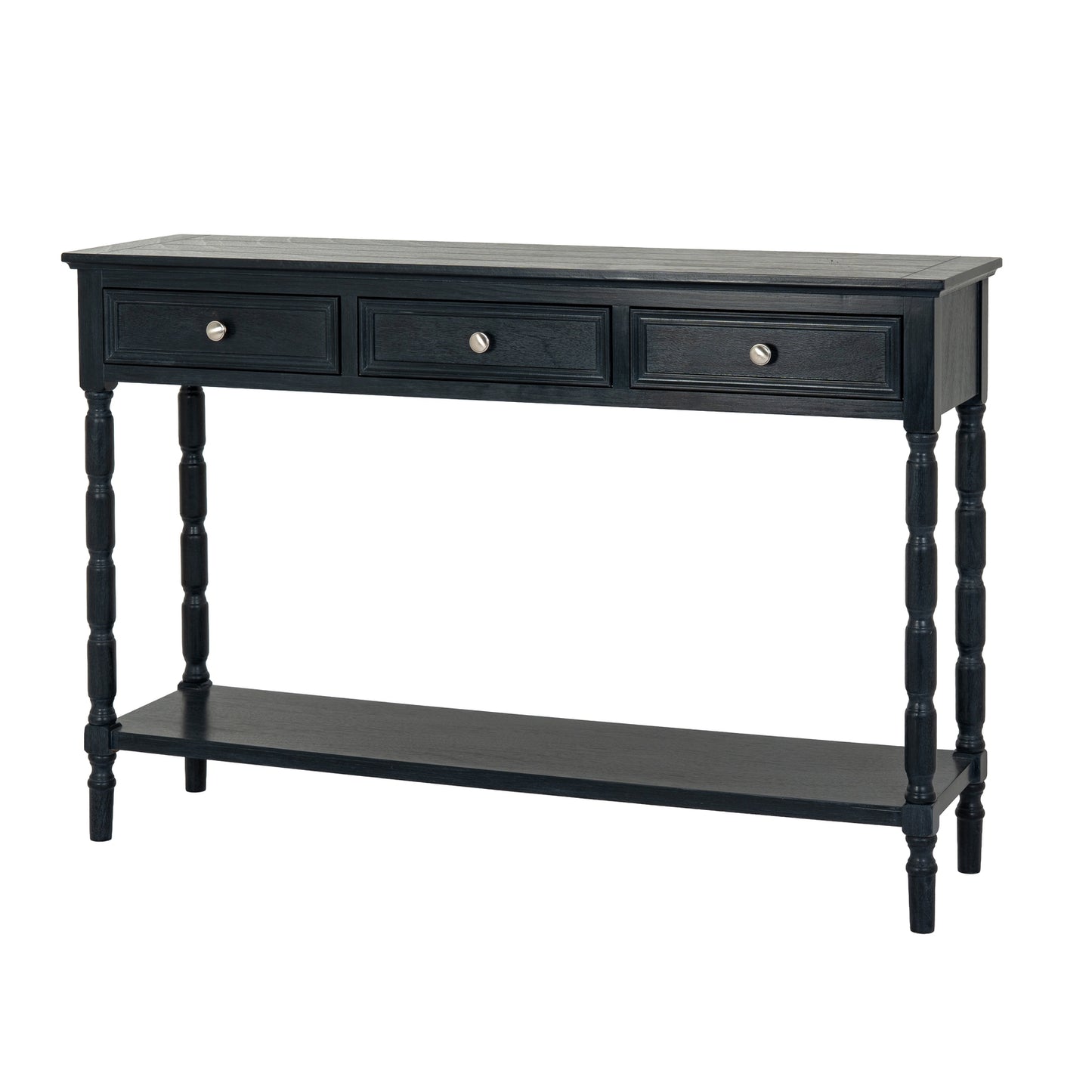 vinatage 3 drawer back console table